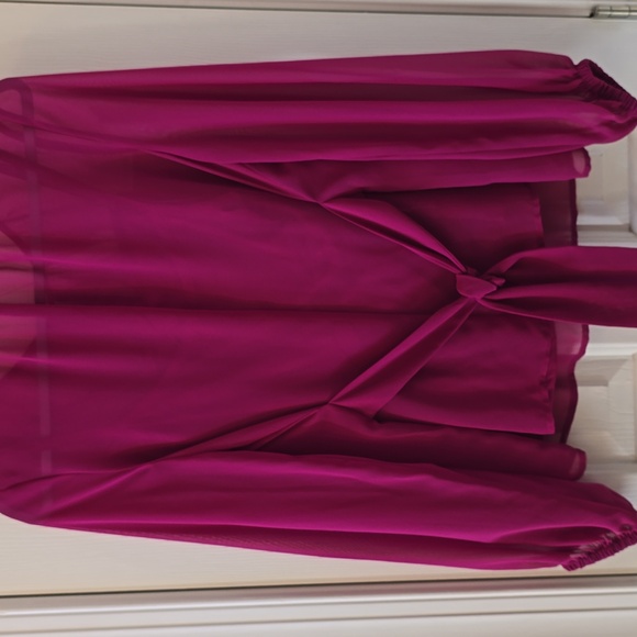 BOLD ELEMENTS BRAND WOMEN'S ROSE COLORED BLOUSE WITH ATTACHED CAMI SIZE SMALL - Picture 8 of 16